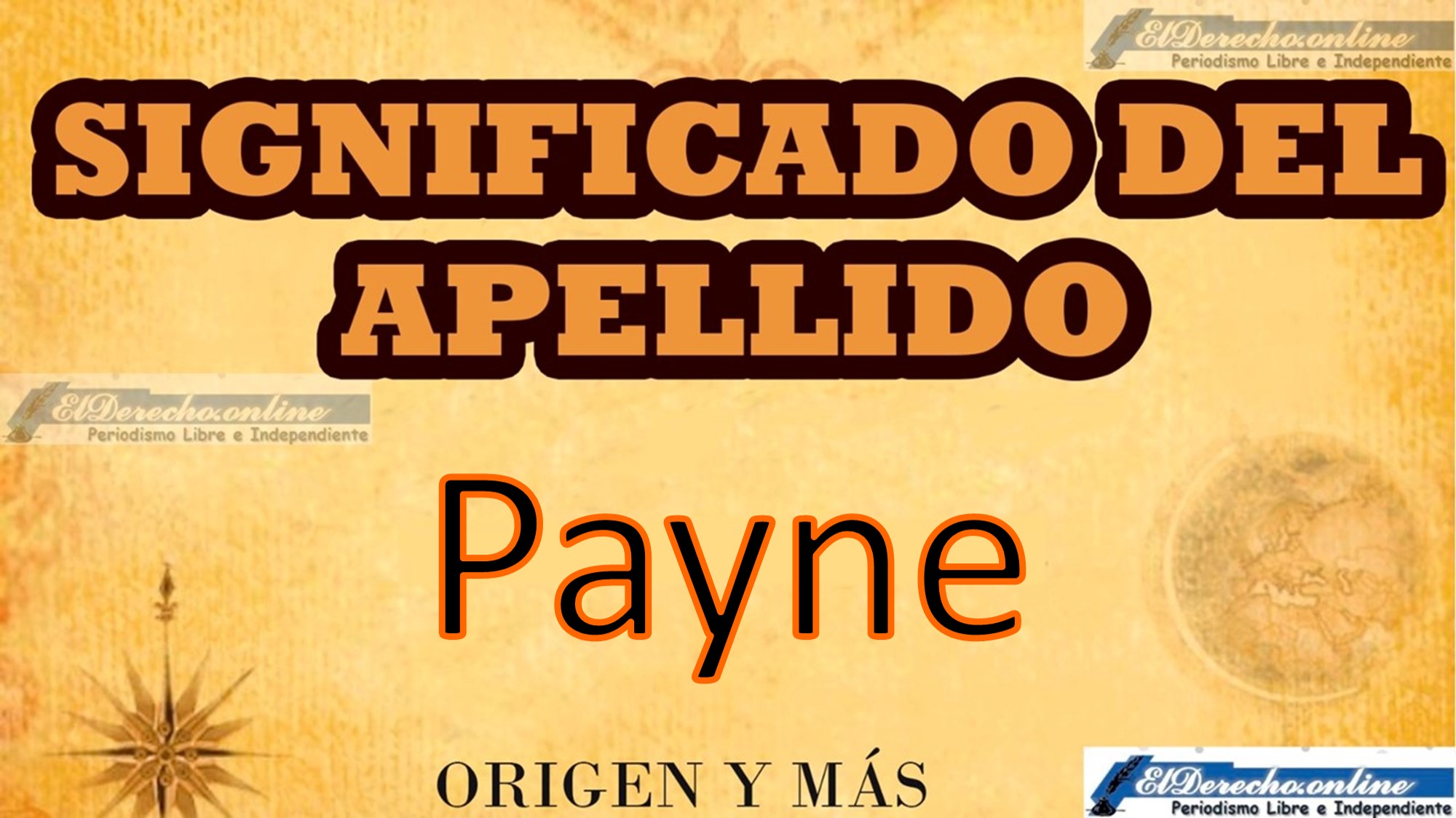 Significado del apellido Payne, Origen y más