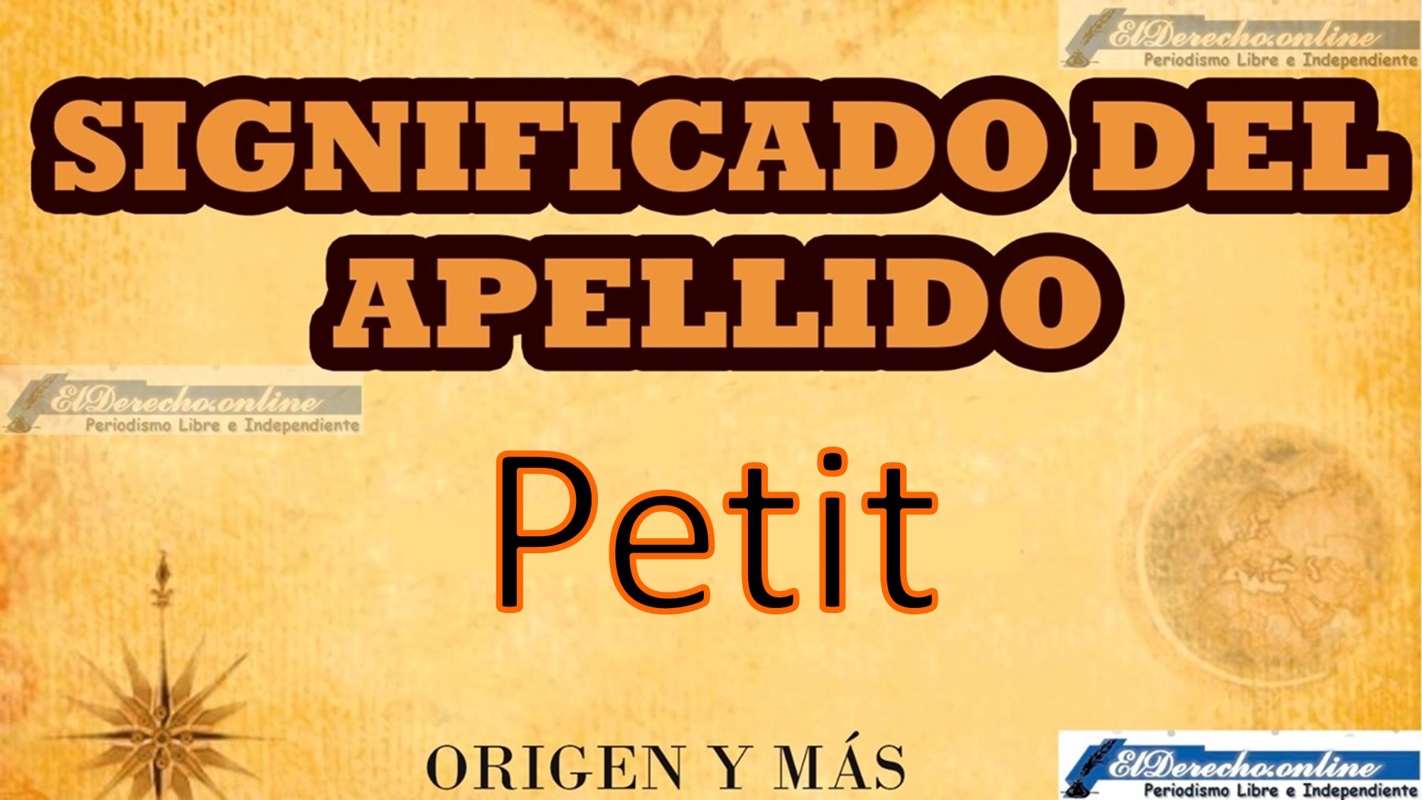 Significado del apellido Petit, Origen y más