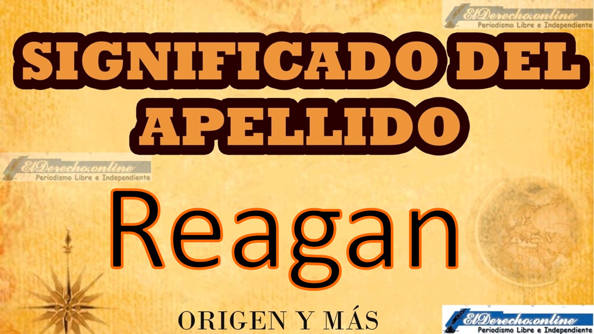 Significado del apellido Reagan, Origen y más
