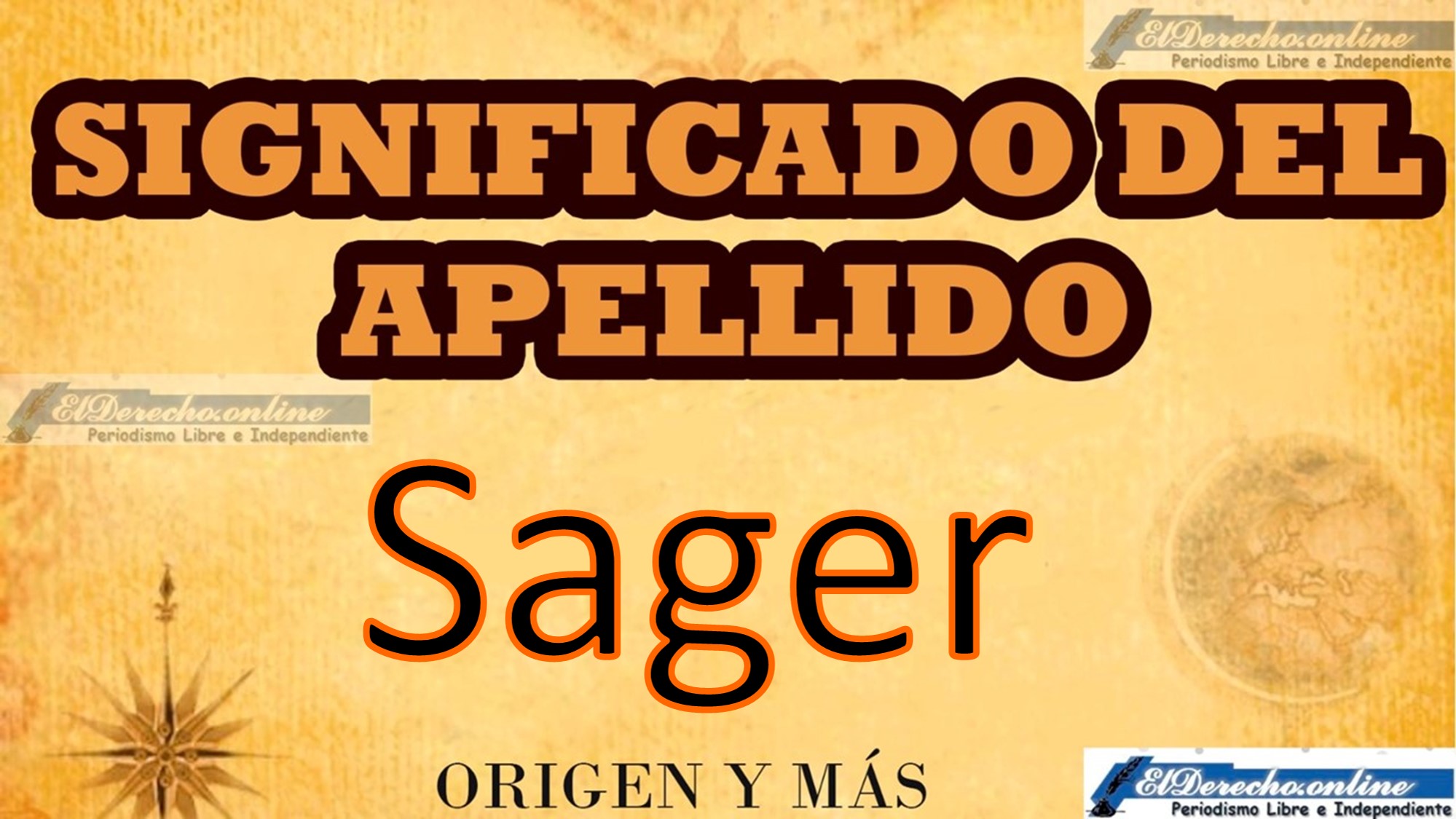 Significado del apellido Sager, Origen y más