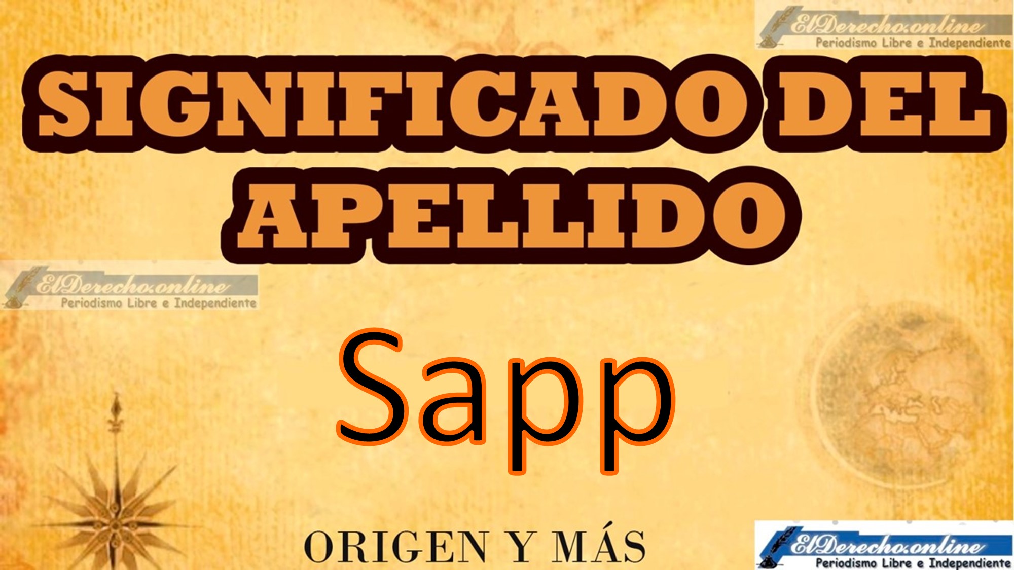 Significado del apellido Sapp, Origen y más