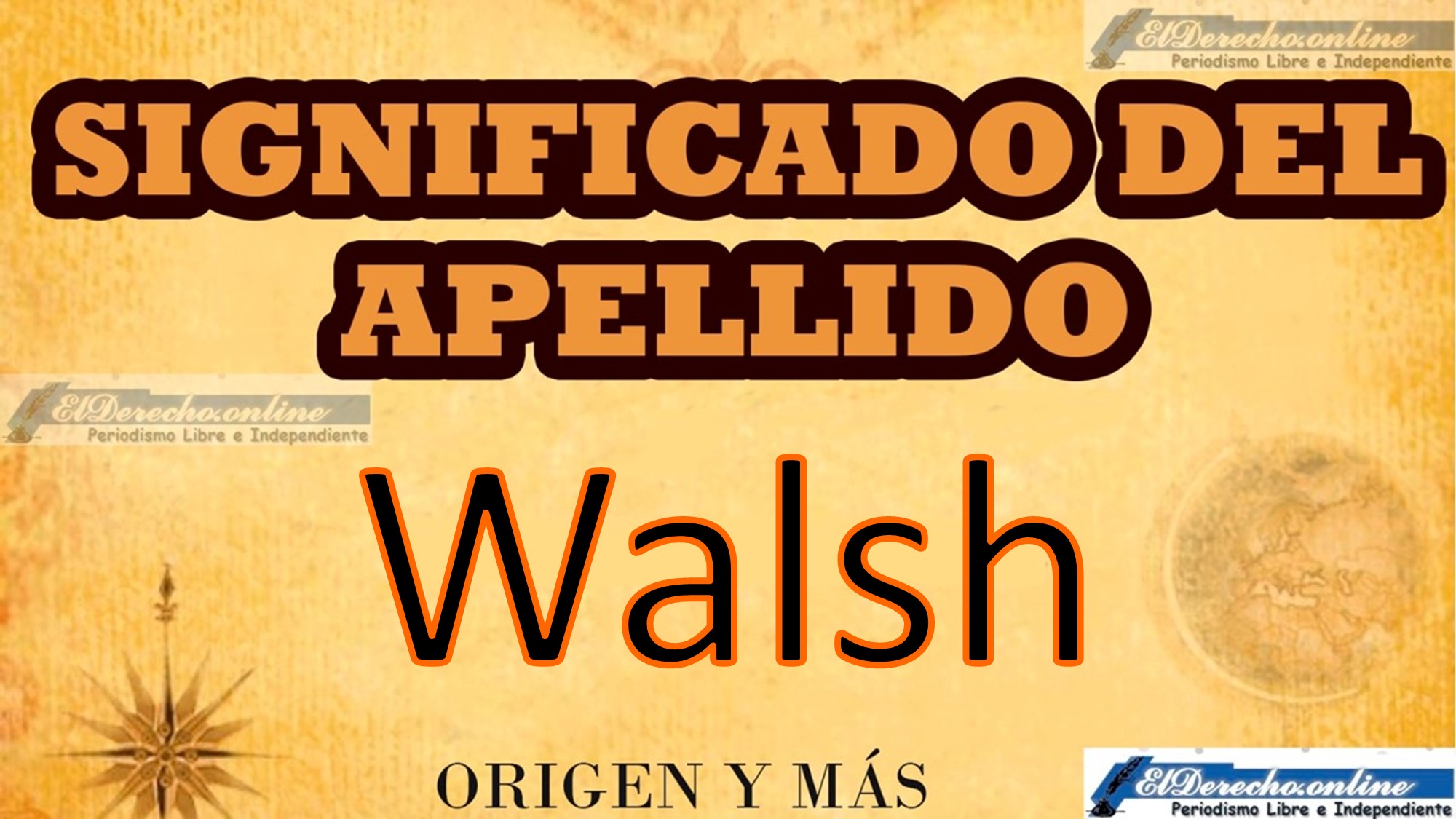 Significado del apellido Walsh, Origen y más