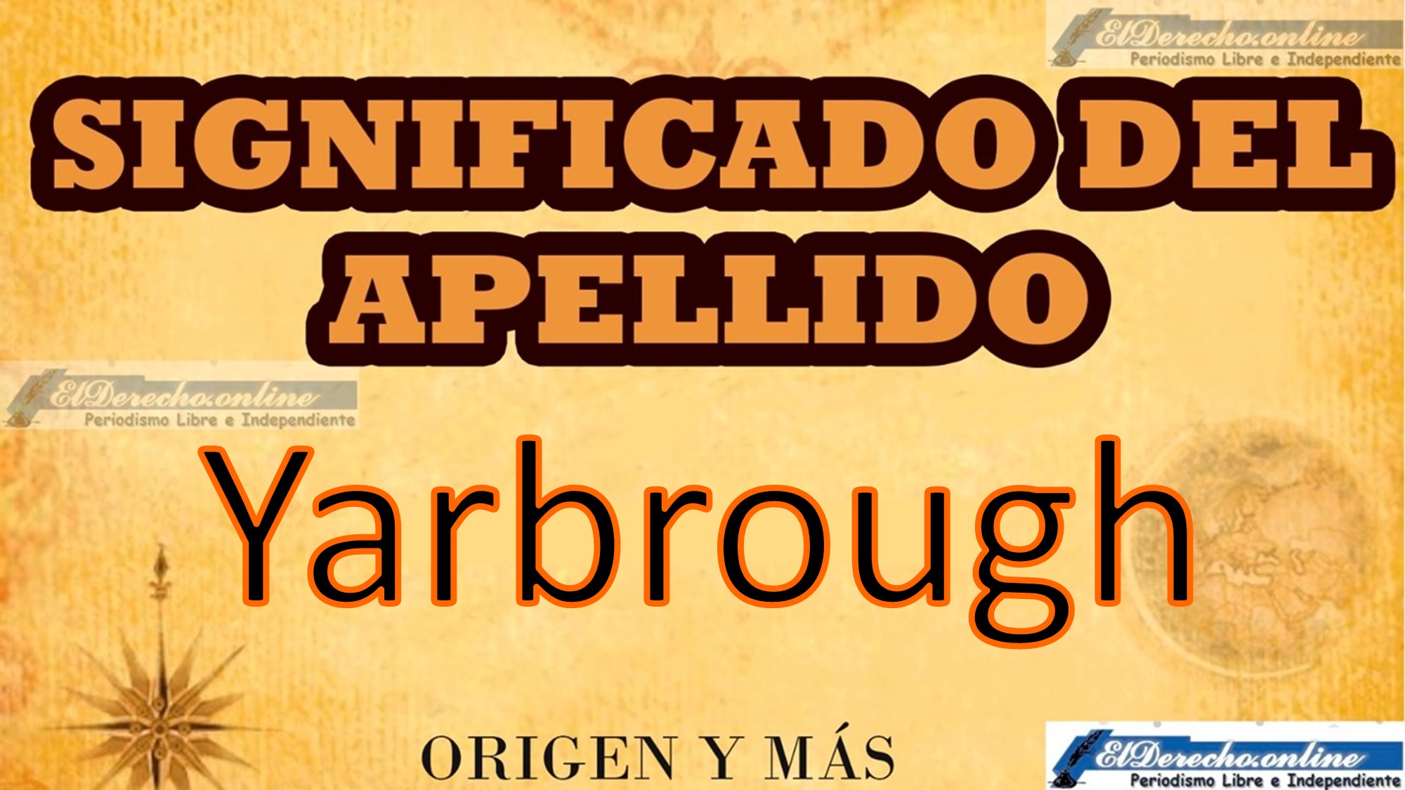 Significado del apellido Yarbrough, Origen y más