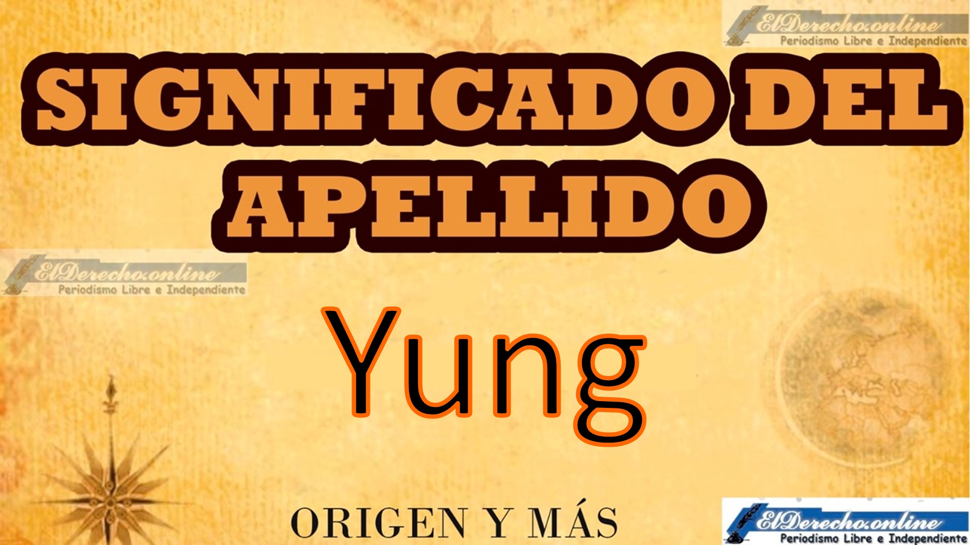 Significado del apellido Yung, Origen y más
