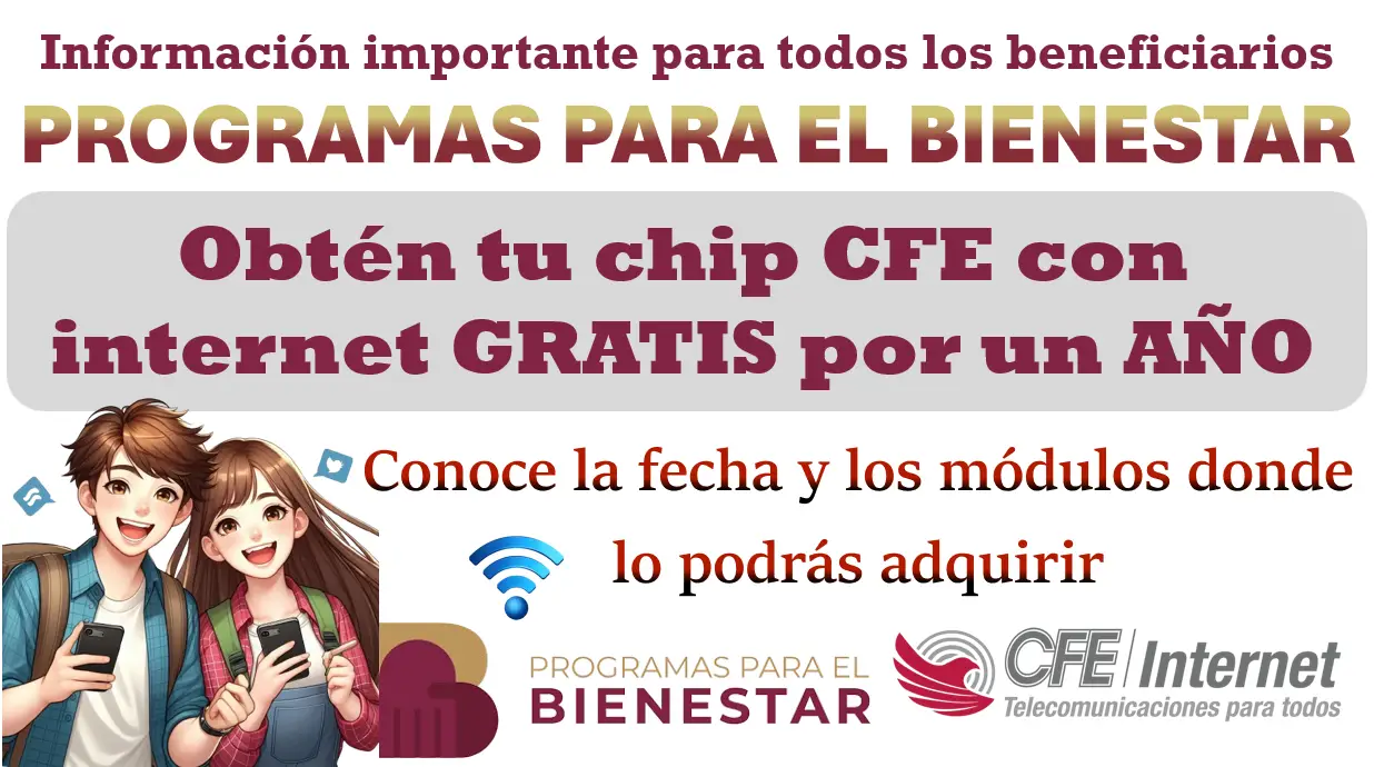 Adquiere gratis tu chip de la CFE con internet por un año | Estos son los requisitos