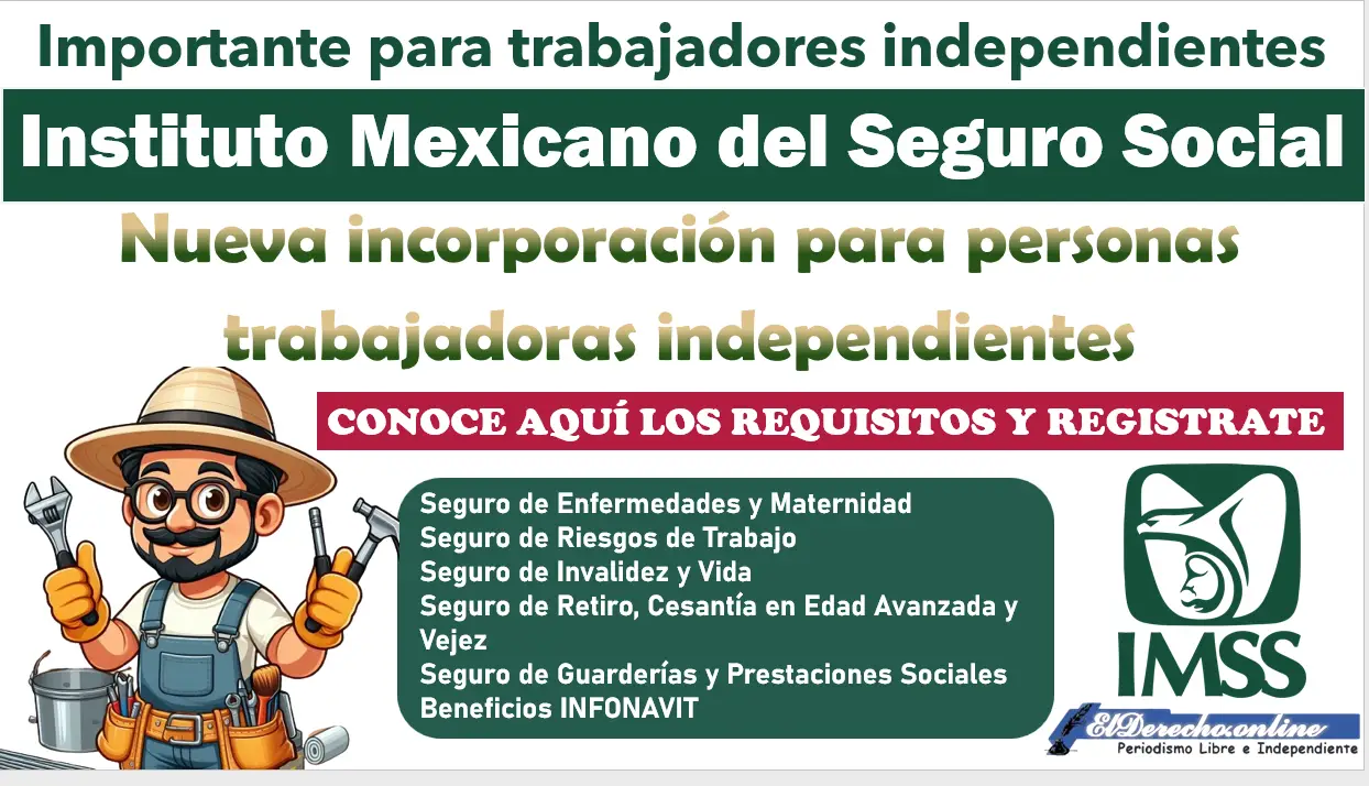 IMSS 2024 | Nuevo esquema de incorporación a personas mexicanas independientes ¿Cómo registrarte y cuales son sus beneficios?