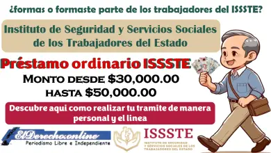 ISSSTE | Préstamo ordinario. ¡Aquí te explicamos sus características y como tramitarlo!