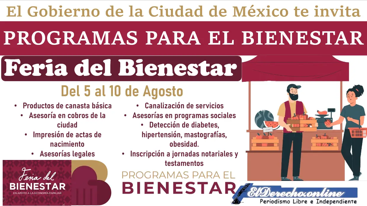 Ferias del Bienestar | Conoce aquí el lugar, fecha, y la hora en la que podrás encontrar estos servicios totalmente gratuitos