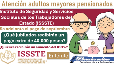 Se adelanta el pago de septiembre de la pensión ISSSTE para estos adultos mayores