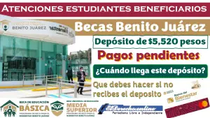 Deposito de $5,520 pesos | Pago pendiente por recibir en este mes