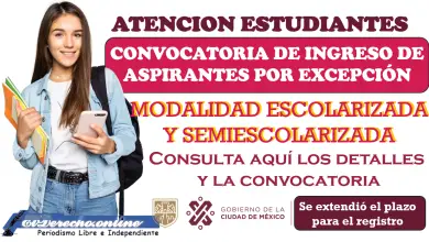 Convocatoria por excepción en Instituto de Educación Media Superior CDMX 2024-2025