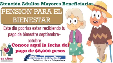 Este día podrías estar recibiendo tu pago de bimestre septiembre-octubre | Pensión Bienestar esta es la posible fecha