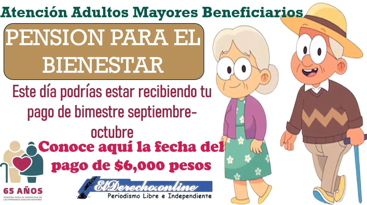 Este día podrías estar recibiendo tu pago de bimestre septiembre-octubre | Pensión Bienestar esta es la posible fecha