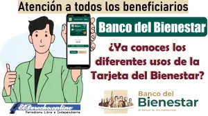 ¿Ya conoces los diferentes usos de la Tarjeta del Bienestar?