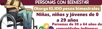 $3,100 pesos para personas con discapacidad permanente | ¿Cómo incorporarte al programa para obtener el apoyo?