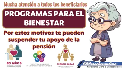 Por estos motivos te pueden suspender tu apoyo de la Pensión Bienestar | Infórmate