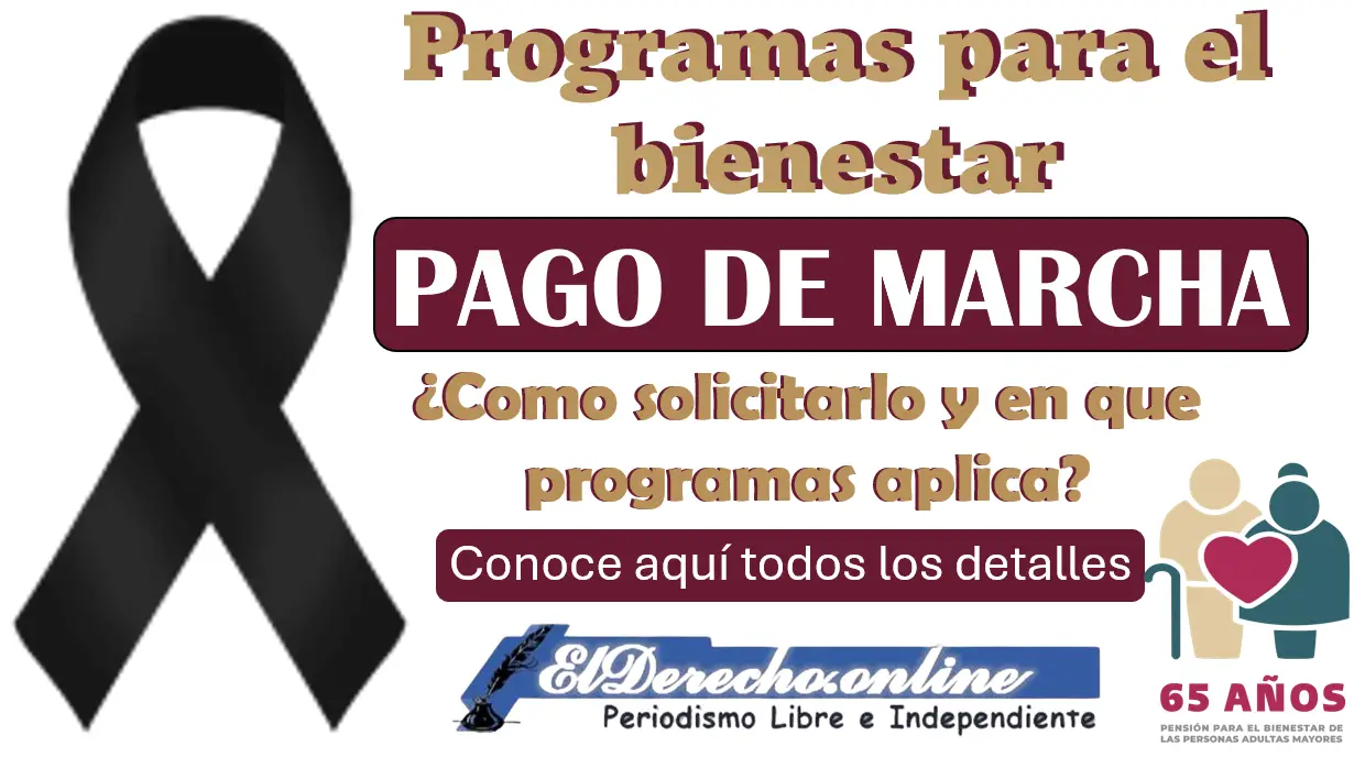 Pago de marcha $3,000 pesos | ¿Cómo solicitarlo y en que programas aplica?