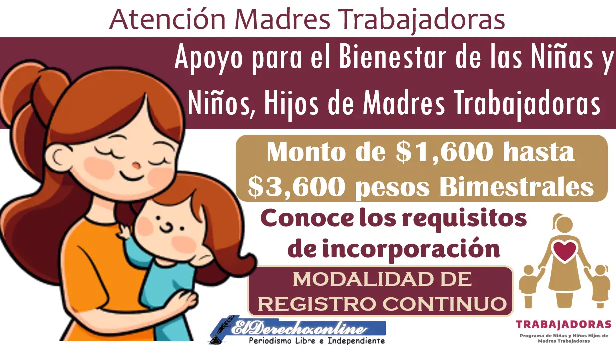 Modalidad de Inscripción Continua | Registro al Programa de Madres Trabajadoras