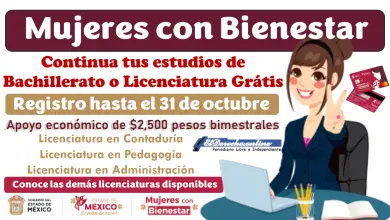 Continua tus estudios de Bachillerato o Licenciatura Gratis y Recibe $2,500 pesos bimestrales: Requisitos y registro aquí