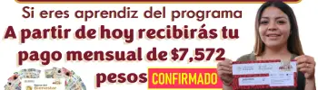 A partir de hoy recibirás tu apoyo $7,572 pesos de Jóvenes Construyendo el Futuro | Si aún no eres beneficiario, conoce aquí los requisitos