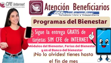 Sigue la entrega GRATIS de tarjetas SIM CFE de INTERNET | ¡No lo olvides! Tienes hasta el fin de mes