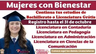 Beneficiaria de Programa Mujeres con Bienestar continua tu Bachillerato o Licenciatura GRATIS | Ya está abierto el Registro de Inscripción