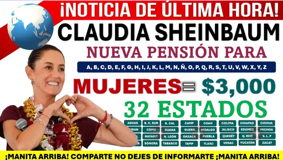 Atención Médica en Casa, Pensión para Mujeres y Beca Universal, Los Tres Nuevos Programas de Claudia Sheinbaum