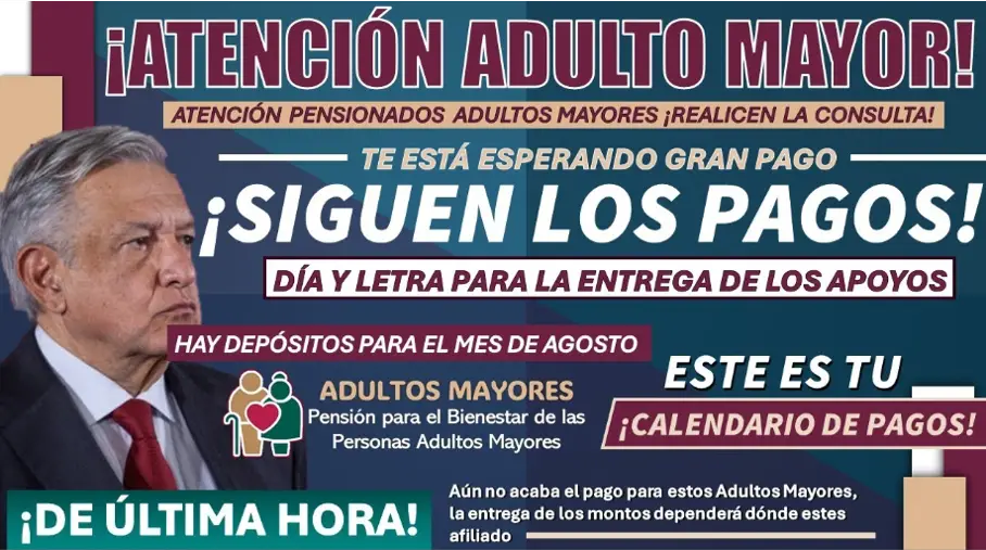 Pagos de Pensiones en Agosto de 2024: Fechas y Detalles