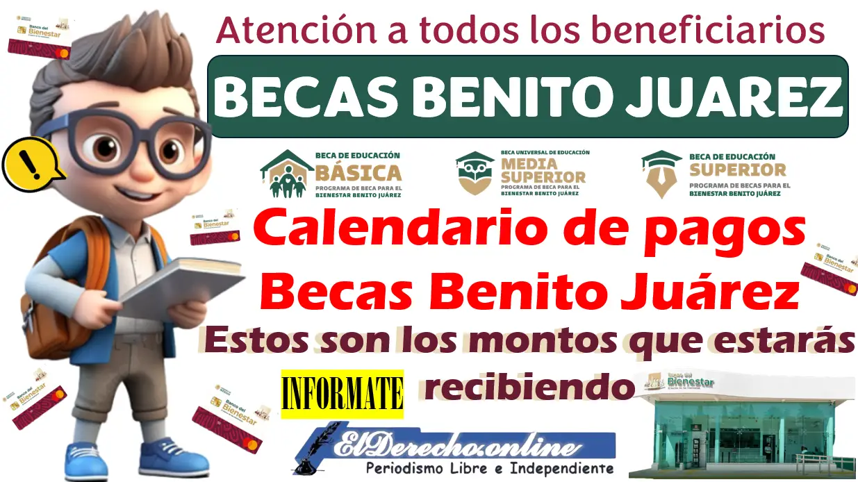 Calendario de pagos Becas Benito Juárez | ¡Pon mucha atención! Porque estos son los montos que estarás recibiendo