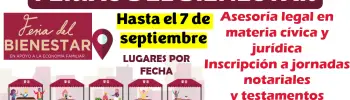 Feria del bienestar | Acude a servicios totalmente GRATUITOS tienes hasta el 7 de septiembre: Conoce aquí los lugares por fecha