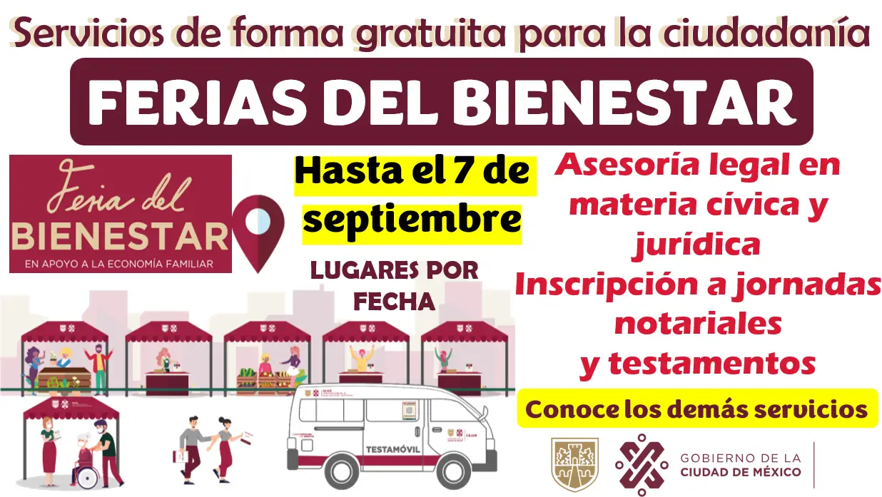 Feria del bienestar | Acude a servicios totalmente GRATUITOS tienes hasta el 7 de septiembre: Conoce aquí los lugares por fecha