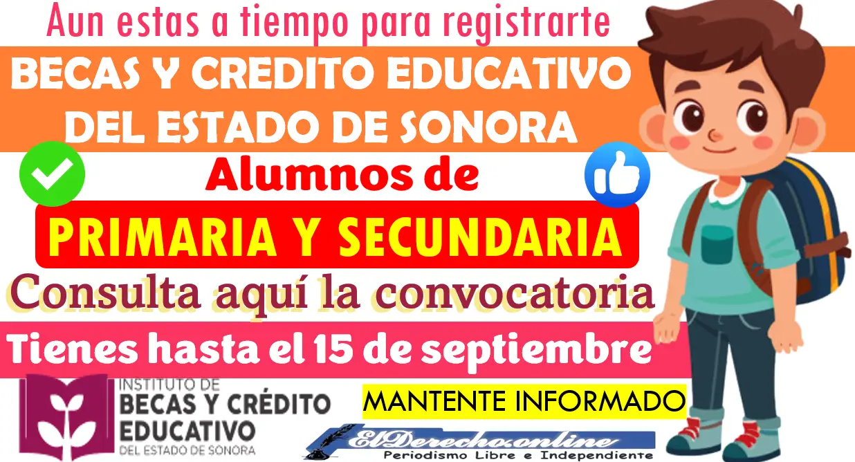 Convocatoria abierta hasta el 15 de septiembre | Para estudiantes de primaria y secundaria: Aquí tienes todos los detalles