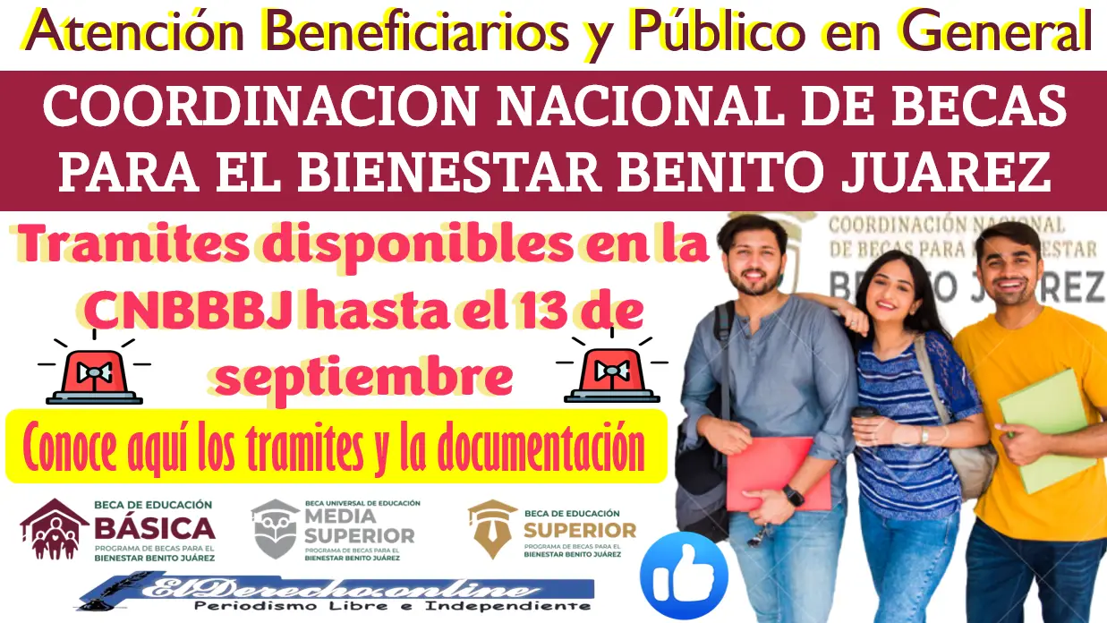 Trámites disponibles en la CNBBBJ hasta el 13 de septiembre | Apresúrate, conoce aquí los tramites y la documentación