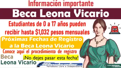 Próximas Fechas de Registro a la Beca Leona Vicario | Estudiantes de 0 a 17 años pueden recibir hasta $1,032 pesos mensuales: Fecha, requisitos y registro