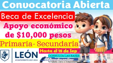 Registrate y recibe una Beca de $10,000 pesos | Becas de Excelencia para primaria y Secundaria