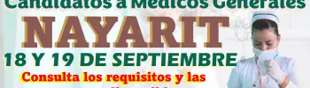 "Convocatoria" Candidatos a Médicos Generales | NAYARIT