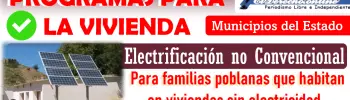 Programas para la Vivienda | Electrificación no Convencional: Gobierno del Estado de Puebla