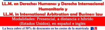 Convocatoria Abierta | Máster en Derechos Humanos y Derecho Internacional Humanitario OEA-AUWCL