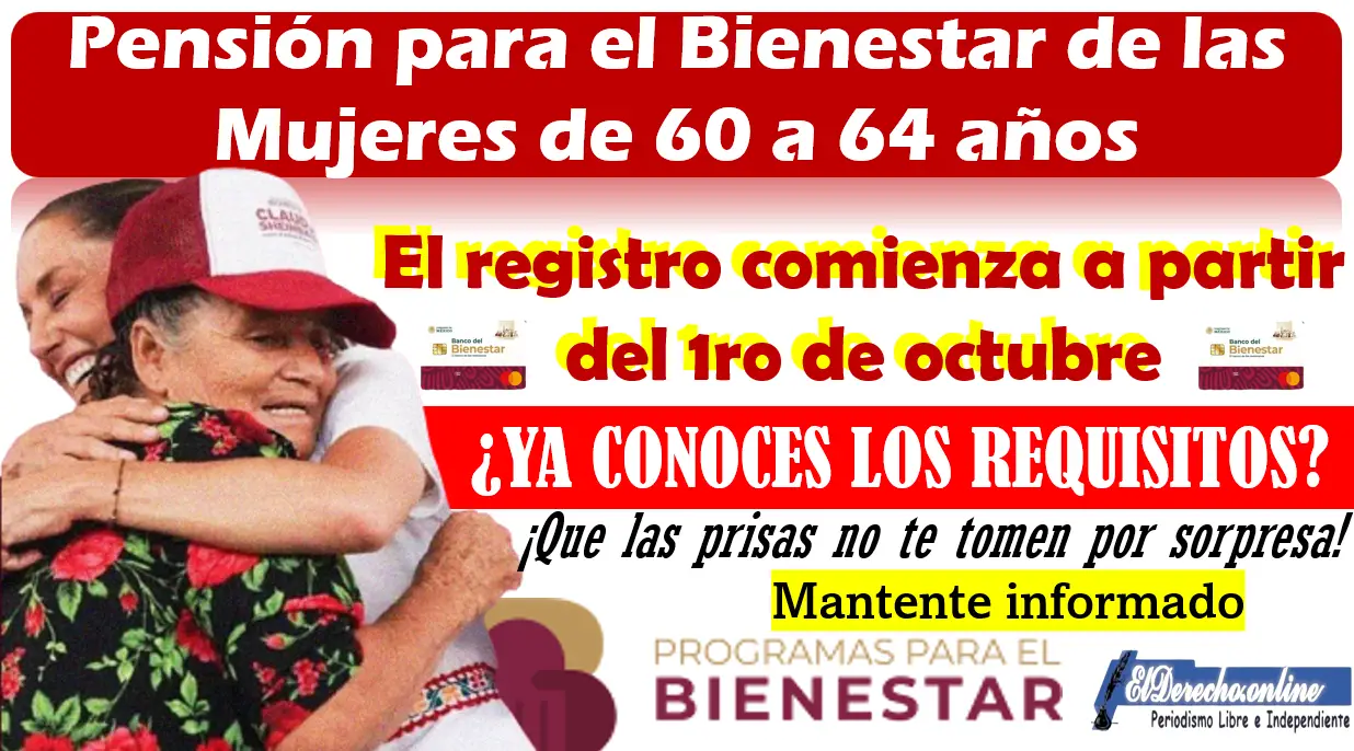 Pensión para el Bienestar | Mujeres de 60 a 64 años $3, mil pesos bimestrales: Infórmate