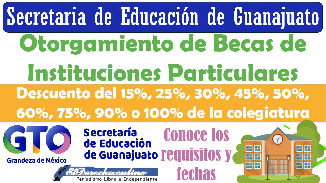 Otorgamiento de Becas de Instituciones particulares de Educación Básica | Guanajuato