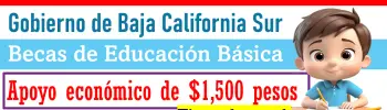 Becas para Primaria y Secundaria del Gobierno de Baja California Sur