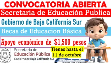 Becas para Primaria y Secundaria del Gobierno de Baja California Sur