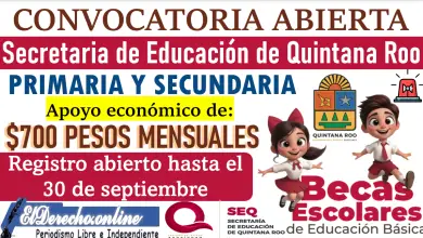 Becas Escolares de Educación Básica | Quintana Roo