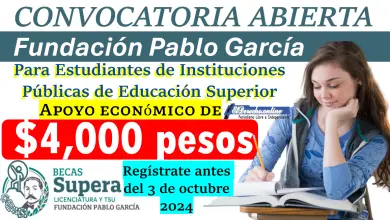 Beca de apoyo a la Manutención | Fundación Pablo García: Regístrate