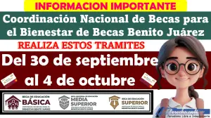 Trámites que puedes realizar en la CNBBBJ del 30 de septiembre al 4 de octubre