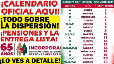 Fechas de Depósito para la Pensión del Bienestar y Otros Apoyos en Septiembre, Conoce tu Día según la Inicial de tu Apellido