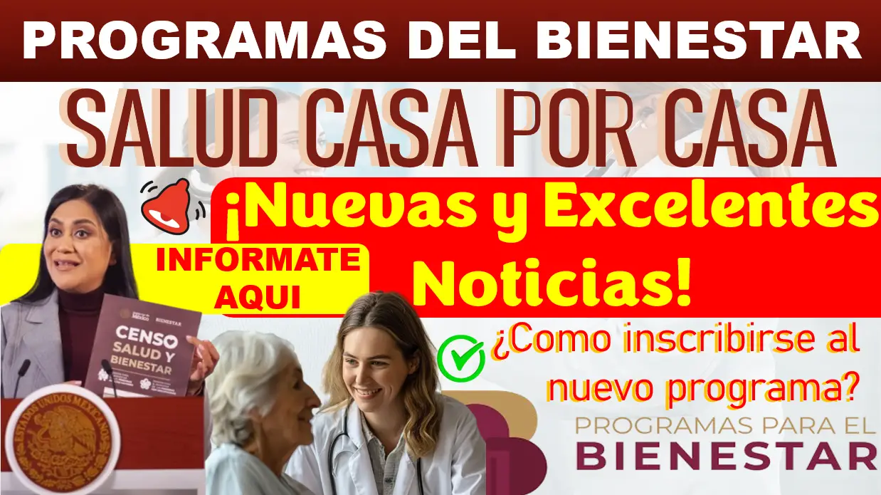 Nuevas y excelentes noticias del nuevo programa CASA X CASA