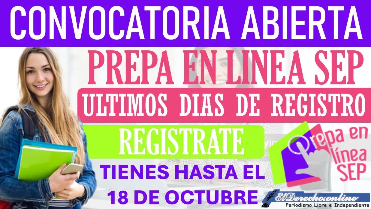 ¡Convocatoria Abierta! Prepa en Línea SEP | Últimos días de registro