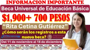 Proceso de registro a la Beca Universal de Educación Básica “Rita Cetina” | Entérate aquí