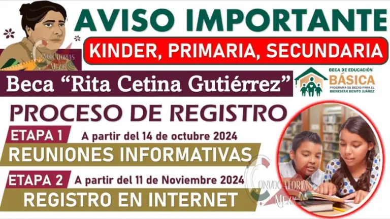 Todo lo que Necesitas Saber sobre el Registro de la Beca "Rita Cetina Gutiérrez", Estos son los Pasos Clave y Fechas Importantes